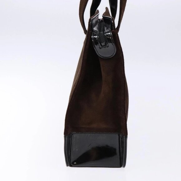 CHANEL Tote Bag Suede Brown CC Auth bs28665 - Picture 6 of 16